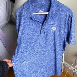 Blue Under Armour Golf Polo